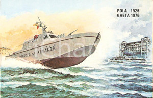 Cartolina originale da collezione 1976 GUARDIA DI FINANZA 50° anniversario fondazione SCUOLA NAUTICA Cartolina FG 1 Cartolina originale da collezione 1976 GUARDIA DI FINANZA 50° anniversario fondazione SCUOLA NAUTICA Cartolina FG 1