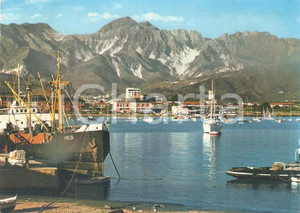 Cartolina originale da collezione 1964 MARINA DI CARRARA MS Nave Simeon attraccata al porto Cartolina FG VG 1