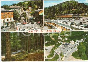 Cartolina originale da collezione 1971 ABETONE PT Vedutine con Hotel Cristallo Cartolina FG VG 1