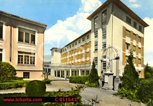 Cartolina originale da collezione 1970 ca MUZZANO BI Veduta esterna Istituto Salesiano Cartolina VINTAGE FG NV 1