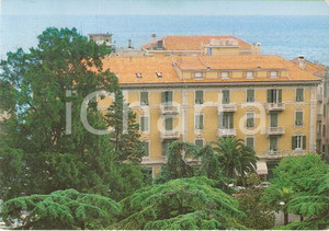 Cartolina originale da collezione 1985 ca ALASSIO SV Hotel Ristorante dei Fiori Cartolina FG VG 1
