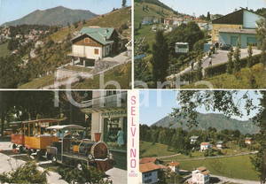 Cartolina originale da collezione 1968 SELVINO BG Trenino per le vie del paese  Vedutine Cartolina FG VG 1