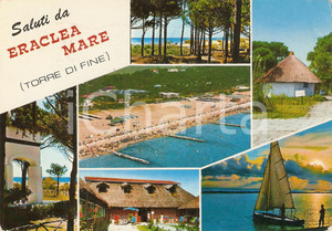 Cartolina originale da collezione 1970 ERACLEAMARE VE Vedutine di TORRE DI FINE Cartolina FG VG 1