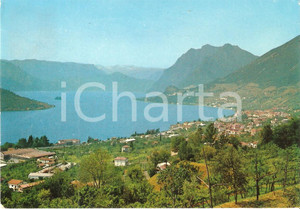 Cartolina originale da collezione 1972 SALE MARASINO BS Panorama con Lago d Iseo Cartolina FG VG 1