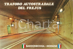 Cartolina originale da collezione 1985 BARDONECCHIA TO Traforo autostradale del FREJUS Cartolina FG VG 1