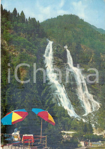 Cartolina originale da collezione 1979 PINZOLO TN VAL di GENOVA Cascata di NARDIS Cartolina ANIMATA FG VG 1
