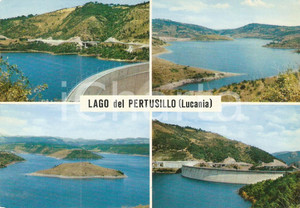 Cartolina originale da collezione 1970 POTENZA Lago del PERTUSILLO Vedutine LUCANIA Cartolina FG VG 1