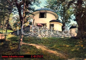 Cartolina originale da collezione 1968 BARDINETO SV Veduta della villa IL FUNGO Cartolina VINTAGE FG VG 1