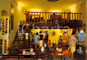 Cartolina originale da collezione 1975 ca VALLAURIS F Galerie d Exposition LA ROUE Cartolina VINTAGE FG NV 1