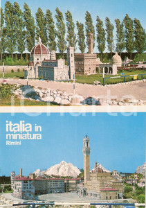 Cartolina originale da collezione 1975 ca RIMINI Italia in miniatura Piazza del Campo e Palazzo Vecchio Cartolina 1