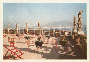 Cartolina originale da collezione 1960 NAPOLI Terrazza dell  HOTEL EXCLESIOR Vintage Cartolina FG VG 1