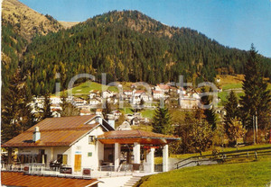 Cartolina originale da collezione 1971 RAVASCLETTO UD CARNIA Panorama del paese Insegna CINZANO Cartolina FG VG 1