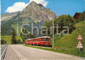 Cartolina originale da collezione 1975 ca ENGELBERG (SVIZZERA) Ferrovia LSE Locomotiva *Cartolina FG NV 1