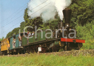 Cartolina originale da collezione 1975 ca SVIZZERA Ferrovie SBB Locomotiva a vapore Genf Ec 2/5 28 *Cartolina FG 1