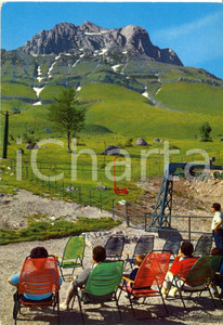 Cartolina originale da collezione 1960 ca PRATI DI TIVO (TE) Veduta Gran Sasso seggiovia *Cartolina FG NV VINTAGE 1