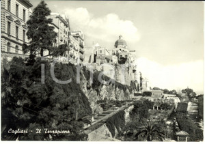 Cartolina originale da collezione 1961 CAGLIARI Veduta panoramica del terrapieno Cartolina FG VG 1