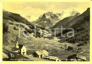 Cartolina originale da collezione 1951 CAMPO TURES (BZ) Veduta panoramica con chiesa parrocchiale *Cartolina FG VG 1