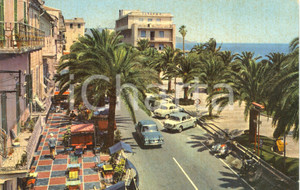 Cartolina originale da collezione 1960 ca LOANO SV Corso ROMA e passeggiata a mare Cartolina VINTAGE FG VG 1