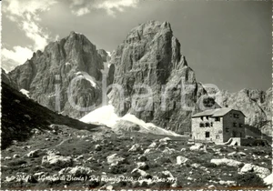 Cartolina originale da collezione 1955 MADONNA DI CAMPIGLIO TN Il rifugio BRENTEI a Cima TOSA Cartolina FG VG 1