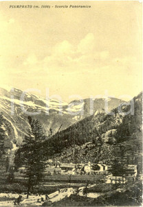 Cartolina originale da collezione 1955 VALPRATO SOANA (TO) Scorcio panoramico di PIAMPRATO *Cartolina FG VG 1