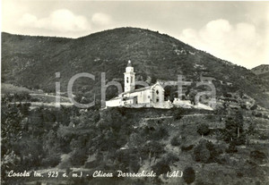 Cartolina originale da collezione 1959 CABELLA LIGURE (AL) Veduta della chiesa di COSOLA *Cartolina FG VG 1