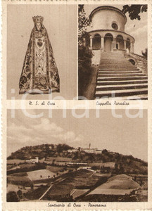 Cartolina originale da collezione 1948 SERRALUNGA DI CREA AL Vedutine del Santuario Cartolina FG VG 1