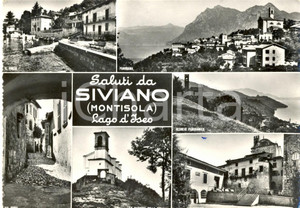 Cartolina originale da collezione 1971 MONTE ISOLA (BS) Vedutine di SIVIANO e MADONNA DELLA CERIOLA *FG VG 1