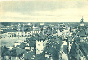 Cartolina originale da collezione 1951 SAVIGLIANO CN Panorama del paese con Torre Civica Cartolina FG VG 1