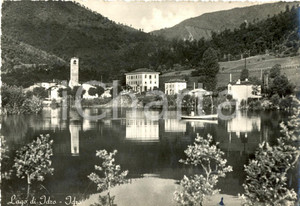 Cartolina originale da collezione 1950 IDRO BS Scorcio del panorama e del lago Cartolina postale FG VG 1