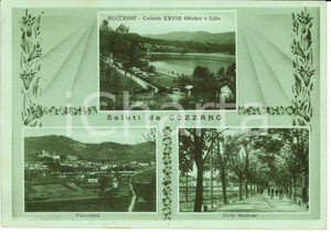 Cartolina originale da collezione 1941 GOZZANO NO Vedutine con colonia XXVIII Ottobre BUCCIONE Cartolina FG VG 1