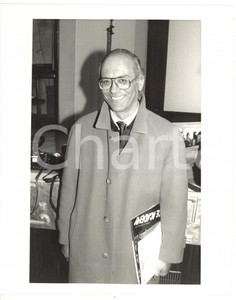 1985 ca RAI Ritratto del giornalista Enrico MORBELLI *Foto VINTAGE 25x20