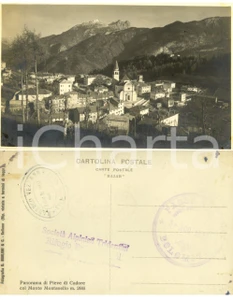 Cartolina originale da collezione 1927 PIEVE DI CADORE BL Veduta del paese con monte MONTANELLO Cartolina FP NV 1