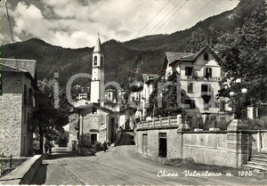 Cartolina originale da collezione 1950 ca CHIESA VALMALENCO SO Veduta paese con Albergo MITTA Cartolina FG NV 1