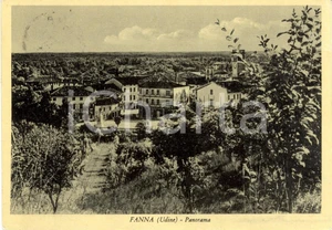 Cartolina originale da collezione 1952 FANNA PN Panorama del paese e dei dintorni Cartolina postale FG VG 1