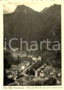 Cartolina originale da collezione 1941 OLMO AL BREMBO (BG) Veduta panoramica del paese in Alta Val BREMBANA *FG VG 1