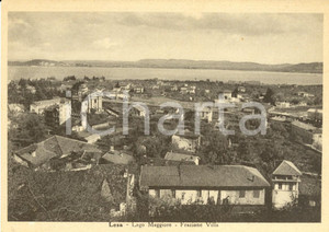 Cartolina originale da collezione 1940 ca LESA NO Veduta della frazione VILLA e Lago MAGGIORE Cartolina FG VG 1