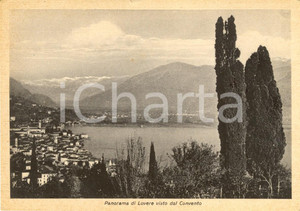 Cartolina originale da collezione 1940 ca LOVERE BG Panorama paese e Lago d ISEO dal convento CAPPUCCINI FG NV 1