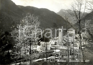 Cartolina originale da collezione 1967 BOCCIOLETO VC Veduta panoramica del paese in VALSESIA Cartolina FG VG 1