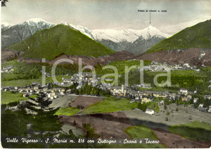 Cartolina originale da collezione 1968 SANTA MARIA MAGGIORE (VB) Veduta paese con BUTTOGNO CRANA e TOCENO *FG VG 1