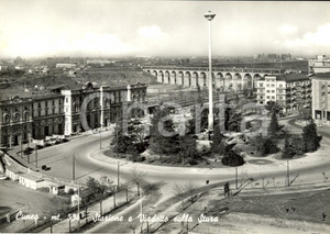 Cartolina originale da collezione 1962 CUNEO Stazione e viadotto sul fiume STURA Cartolina postale FG VG 1