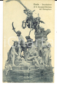 Cartolina originale da collezione 1917 OVADA Decollazione San Giovanni Battista *Cartolina a Ulisse STACCHINI FP 1