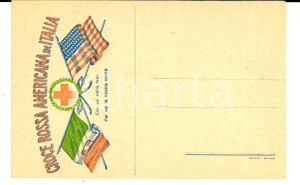Cartolina originale da collezione 1918 CROCE ROSSA AMERICANA in Italia  Con voi nella fede Cartolina PROPAGANDA 1