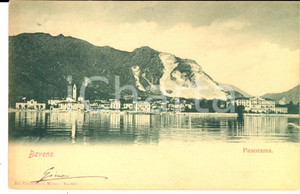 Cartolina originale da collezione 1900 BAVENO (VB) Panorama con il lago *Cartolina FP VG ed. Vierbucher 1