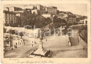 Cartolina originale da collezione 1938 PERUGIA Largo Cacciatori delle Alpi ANIMATA *Cartolina FG VG 1