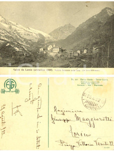 Autografo originale 1922 LEMIE TO Veduta generale colla Lera Autografo editore Enrico GENTA 1