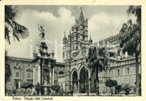 Cartolina originale da collezione 1946 PALERMO Dettaglio della Cattedrale di SANTA MARIA ASSUNTA *Cartolina FG VG 1