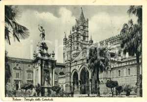 Cartolina originale da collezione 1946 PALERMO Dettaglio della Cattedrale di SANTA MARIA ASSUNTA Cartolina FG VG 1