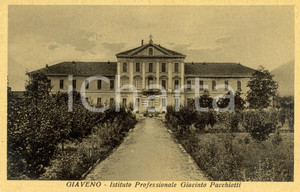 Cartolina originale da collezione 1940 ca GIAVENO TO Istituto Professionale Giacinto PACCHIOTTI Cartolina FP NV 1