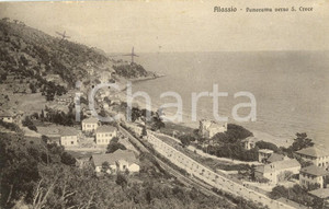Cartolina originale da collezione 1931 ALASSIO SV Panorama verso localitÃ  SANTA CROCE Cartolina postale FP VG 1