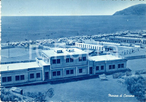 Cartolina originale da collezione 1958 MARINA DI CARRARA MS Stabilimenti balneari e spiaggia Cartolina FG VG 1
